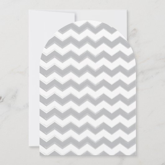 コーラルピーチネイビーグレイジグザグザクタイポグラフィ結婚ズ 招待状 (裏面)