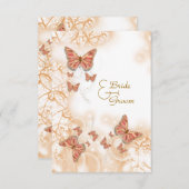 コーラルピーチバタフライ 出欠カード (正面/裏面)