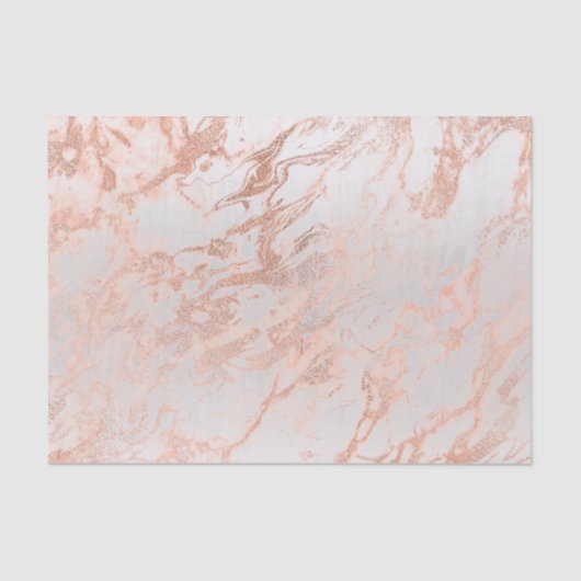 コーラルピーチバラ金ゴールド赤面メタリックマーブルグレー 薄葉紙 (正面)