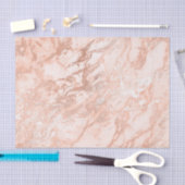 コーラルピーチバラ金ゴールド赤面メタリックマーブル赤面 薄葉紙 (クラフト)