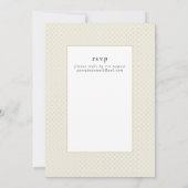 コーラルピーチピンク金ゴールドフローラ結婚式招待状 招待状 (裏面)