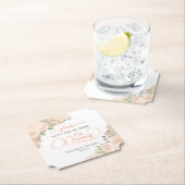 コーラルピーチフローラは私の飲み物を取結婚らない ペーパーコースター (インサイチュ)