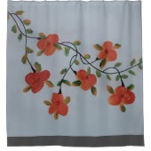 コーラルピーチフローラカーテン シャワーカーテン (正面)