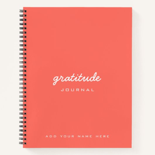 コーラルピーチ感謝の感謝誌 ノートブック (正面)