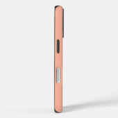 コーラルピーチ無地のカラー Case-Mate iPhoneケース (裏面 / 右)