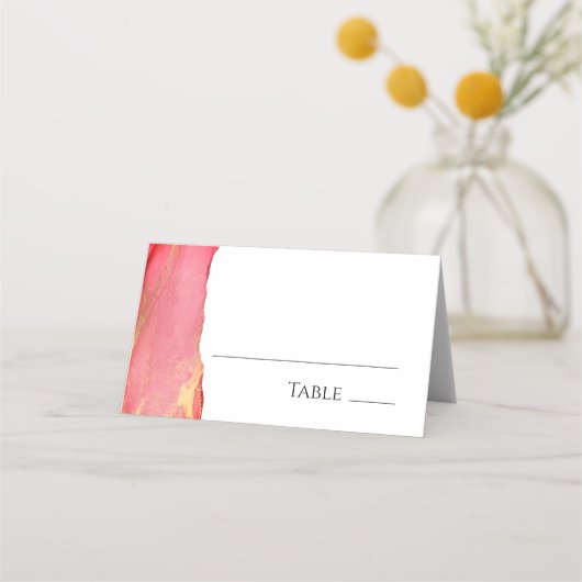 コーラルピ結婚ンク座席表 プレイスカード (正面)