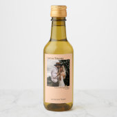 コーラルピ結婚ーチのフォトラブ&ミ感謝していニー ワインラベル (正面)