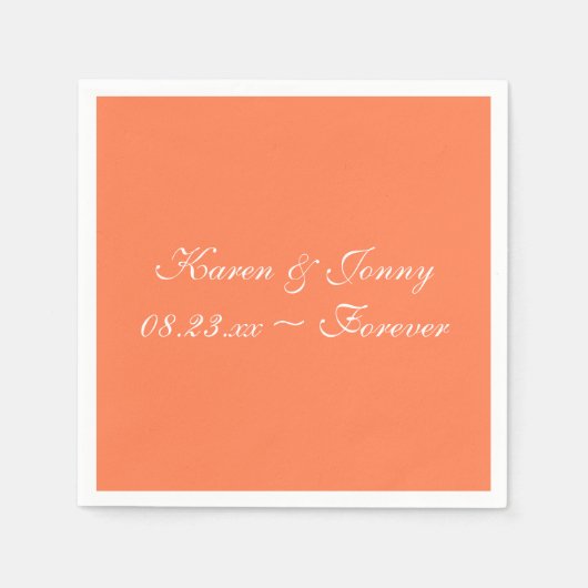 コーラルファッショナブルデザインナプキンス スタンダードカクテルナプキン (正面)