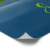 コーラルフィッシュ、ブルー海 ポスター (角)