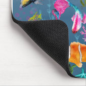 コーラルフィッシュ、ブルー海 マウスパッド (コーナー)