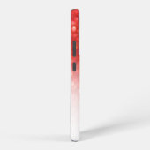 コーラルフェイクグリッターシグラデーションックモノグラムギフトアイディア SAMSUNG GALAXYケース (右側面)