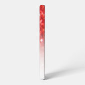 コーラルフェイクグリッターシグラデーションックモノグラムギフトアイディア SAMSUNG GALAXYケース (左側面)