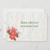 コーラルフラワークラックレ絵を描ーハッピーバースデーカード カード (裏面)