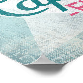 コーラルフロリダピンクフラミンゴレトロ ポスター (角)