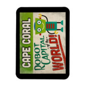 コーラルフロリダロボット岬 – おもしろいヴィンテージ マグネット (縦)