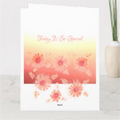 コーラルフローズハッピーバースデー カード (裏面)