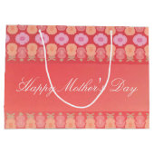 コーラルフローラアート ラージペーパーバッグ (裏面)