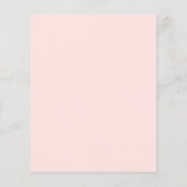 コーラルフローラピーチベビーブランチ招待状 (裏面)