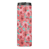 コーラルフローラルパターン&モノグラム タンブラー (裏面)
