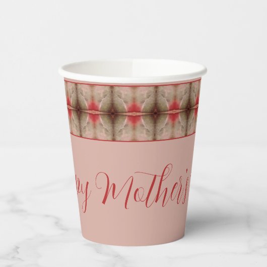 コーラルブラウンズとローズピンク 紙コップ (左)