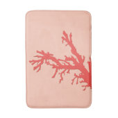 コーラルブランチ – コーラルオレンジの色合い バスマット (正面縦)