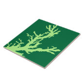コーラルブランチ – ライムとエメラルドグリーン タイル (側面)