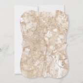 コーラルブルーのエアリーな花のロマンチックなウェディング 招待状 (裏面)