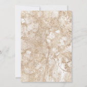 コーラルブルーの風通しの良いフローラロマン結婚チック 招待状 (裏面)