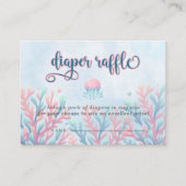 コーラルブルーザシーマリンライフおむつラッフル エンクロージャーカード (正面)
