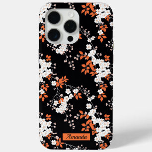 コーラルブロッサムエレガンスパーソナライズされたフォンケース iPhone 15 PRO MAXケース