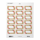 コーラルプー空白のニエオン金ゴールドグリッター住所 シール (フルシート)