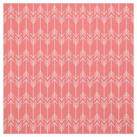 コーラルヘリンボーン矢印 ファブリック (見本)