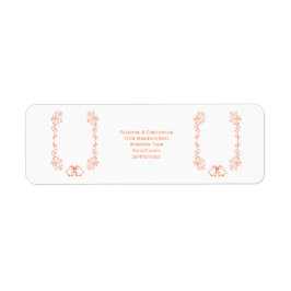 コーラルベルズスクロー結婚ワーク差出人住所 ラベル