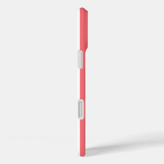 コーラルホワイトのモノグラムストライプ Case-Mate iPhoneケース (裏面 / 右)