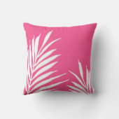 コーラルホワイトアクリルパーム葉ズ クッション (裏面)