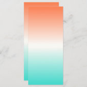 コーラルホワイトターコイズトリコグラデーションロ空白の (正面/裏面)