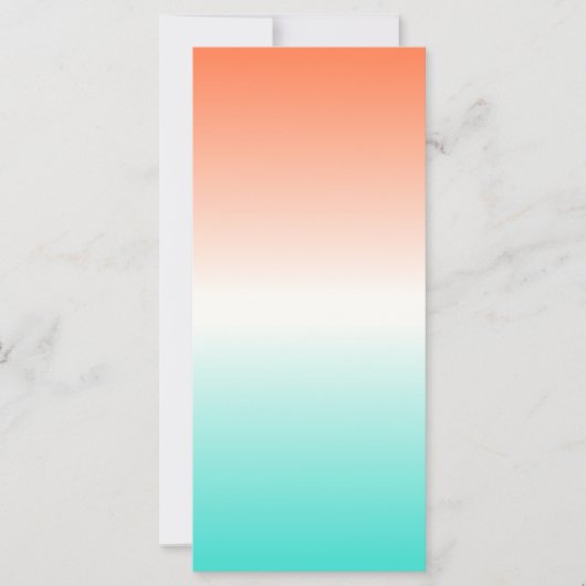 コーラルホワイトターコイズトリコグラデーションロ空白の (正面)