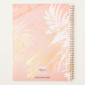 コーラルホワイトパームツリー2026 プランナー手帳 (裏面)
