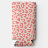 コーラルホワイトヒョウ印刷 スリム缶クーラー (裏面)