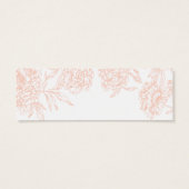 コーラルホワイトヴィンテージフローラ結婚式の引き出物ラベル (裏面)