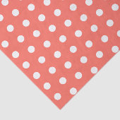 コーラルホワイト水玉模様 薄葉紙 (詳細)