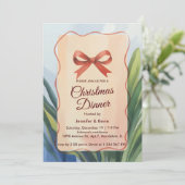 コーラルボウ水彩植物性クリスマスディナー シーズンカード (スタンド正面)