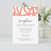 コーラルポップ・アートのミニマモダンリスト抽象芸術旋回 エンクロージャーカード (スタンド正面)