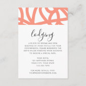 コーラルポップ・アートのミニマモダンリスト抽象芸術旋回 エンクロージャーカード (裏面)