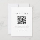 コーラルポップ・アートのミニマモダンリスト抽象芸術 出欠カード (正面)