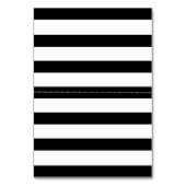 コーラルポピーストライプズと結婚エスコート テーブルナンバー (裏面)