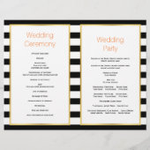 コーラルポピーストライプズ白黒結婚式 (裏面)