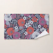 コーラルマゼンタ&ブルージニアスフローラ バスタオルセット (ハンドタオル)