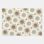 コーラルマンダラパターン ラッピングペーパーシート (正面2)