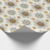 コーラルマンダラパターン ラッピングペーパー (角)